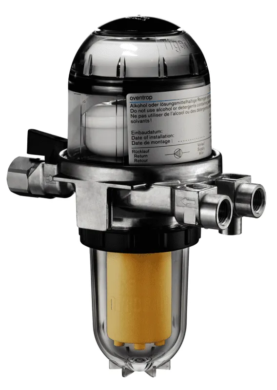 OVENTROP Ölfilter/Entlüfter "Toc-Duo-3" G3/8 IG x G1/4 IG, Siku 50-75 my