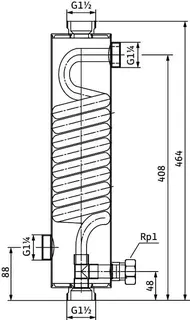 Wilo-Safe Wärmetauscher WT 5-24 Ms/Cu Nr. 2027422 – Bild 2