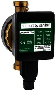 comfort-Trinkwasser-Zirkulationspumpe Z5 A,inkl.Absperrv.BL138mm DN15(1/2") Ws
