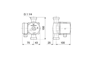 Grundfos-Pumpe UP 20-07N 3/4" Wechselstrom – Bild 2