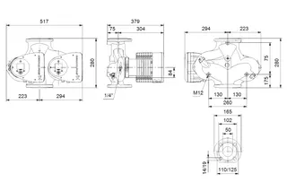 GRUNDFOS Elektr. geregelte Umwälzpumpe MAGNA3D65-120F PN6/10 340mm 1x230V DE – Bild 2