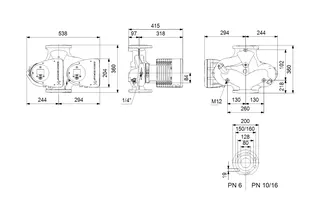 GRUNDFOS Elektr. geregelte Umwälzpumpe MAGNA3D80-40F PN6 360mm 1x230V DE – Bild 2