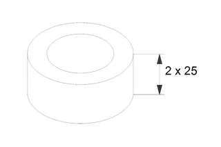 Grundfos Zubehör für Umwälzpumpen Ausgleichsstücksatz DN100/DN100 50mm – Bild 2