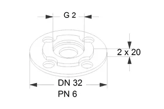 Grundfos Zubehör für Umwälzpumpen Ausgleichsstücksatz A15 G2xDN32 2x20 – Bild 2