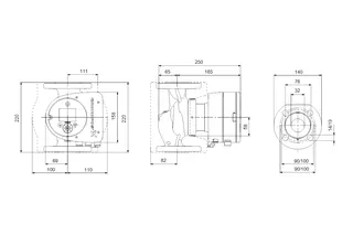 Grundfos Umwälzpumpe MAGNA3 40-40F 220 1x230V PN6/10 DE, Nr. 97924645 – Bild 2