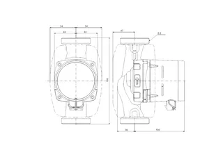 GRUNDFOS Hocheffizienz Umwälzpumpe ALPHA2 32-80 N 180 1x230V G2 HWM – Bild 2