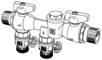 Nibe Füll- und Spülarmatur 11/4", Nr. 089971