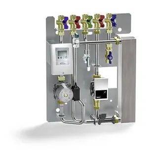 Kermi Frischwasserstation mit HE-Pumpe m.Dämmung u.Montageplatte, W49014
