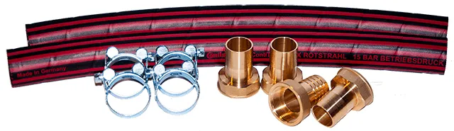 Novelan Installationspaket Hzg.5/4"kurz, 15019701 Schlauch,Schlauchtüll.,Schellen