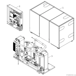 Junkers Erdwärmepumpe SUPRAECO T640-2 HT 982x1454x745, 63 kW, offenes Modbus – Bild 2