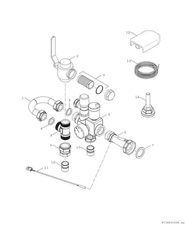 BOSCH Luft/Wasser-Wärmepumpe Compress CS7000i AW 17 IRM-T, innen, Kompaktmodul – Bild 2