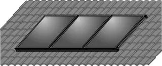 Wolf Aufdach-Montage-Set Alu+ Schiefer f.3 Kollekt.F3-1/CFK-1 Hochform.,7701599