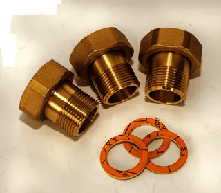 ROTEX Verschraubungs-Set 1" für Anschlus des Verbrühschutzes VTA32, Nr 156016
