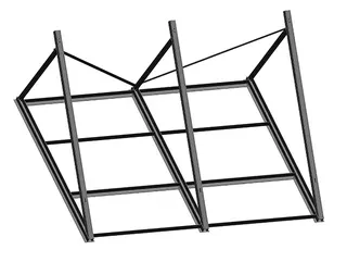 ROTEX Basispaket Flachdachgestell zur Montage von zwei V26P-Kollektoren 162058 – Bild 3
