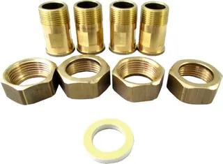 Wolf Anschluss-Set Fittings 1" Schraubanschluß (Ms AG), für SL-32..