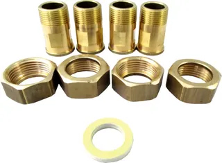 Wolf Anschluss-Set Fittings 2 1/2" Schraubanschluß (Ms AG), für SL-140..