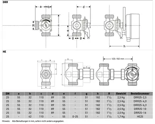 Honeywell Dreiwege-Universalmischer DN25 rtg.kvs 10(Einsatzb.14,5-23kW) DRR25-10 – Bild 4