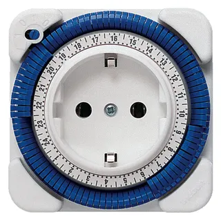 Theben-Timer 26 weiß analoge Steck- dosenschaltuhr, Nr. 0260030