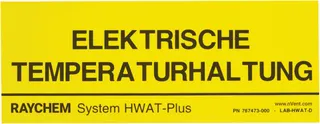 Raychem Kennzeichnungsaufkleber LAB-HWAT-D f.System HWAT-Plus,767473-000