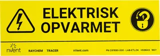Raychem Kennzeichnungsaufkleber f. alle anderen Syst. LAB-ETL-CH, 148648-000