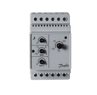 Danfoss elektr.Thermostat EFET 316 230 V für Schienenmontage, Nr. 088L0443