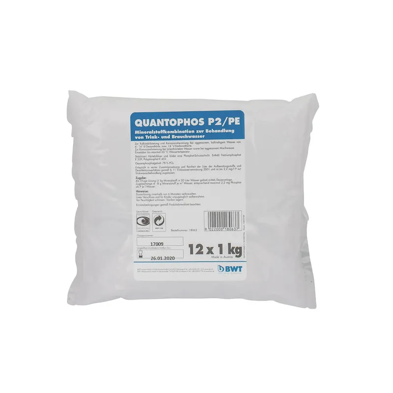 BWT Wirkstoff Quantophos P2/PE, 1000 g f.Medotronic P,Medomat FP &G,n.Enthärt.