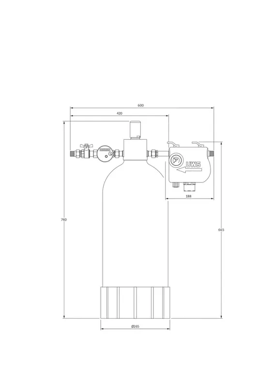 UWS Heaty Complete Fix Big LED, 100347