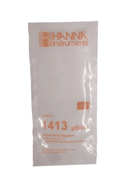 UWS Kalibrierflüssigkeit Leitfähigkeit 1413 µS/cm (25 Beutel a 20ml), 100030-2