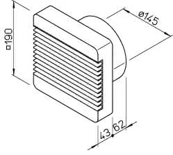 Helios HVR 150/2 RE HELIOVENT UP-Ventil.,elekt.Verschl.klappe,revers. – Bild 2