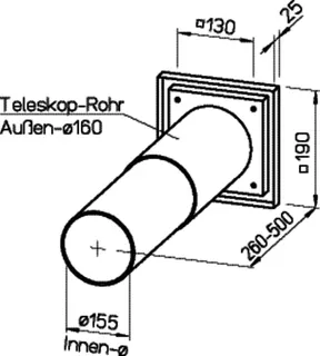 Helios WES 150 Wandeinbausatz – Bild 2