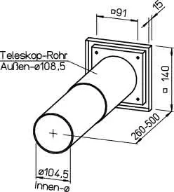 Helios WES 90/100 Wandeinbausatz – Bild 2