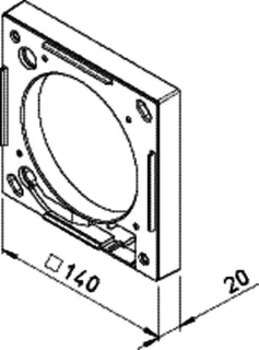 Helios MF 100 Montageflansch zu M1-100 – Bild 2