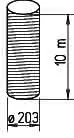 Helios ALF 200 Aluminiumflexrohr Kartoninhalt: 10 lfm. DN 200 mm – Bild 2
