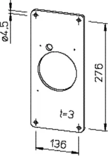 Helios MBR 90 160 300 Montageblende Kunststoff zu R 90 / HR 90 – Bild 2