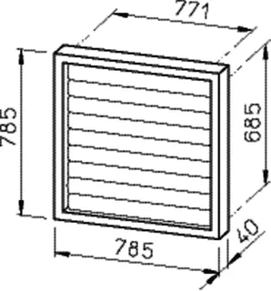 Helios VK 710 Verschlußklappe selbsttätig, Kunststoff – Bild 2