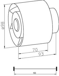 Helios REW 90 K Rohreinschubventilator 1-PH m.Kugellag. – Bild 2