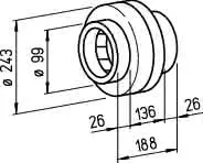 Helios RR 100 A Rohrventilator 1-PH 1-PH 230V 50 Hz DN 100 – Bild 2