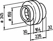 Helios RR 160 C Rohrventilator 1-PH 1-PH 230V 50 Hz zweistufig DN 160 – Bild 2