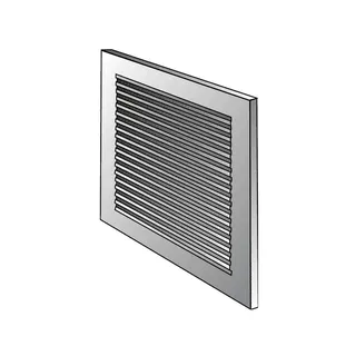 Helios LG 1515 w Wetterschutzgitter 150X150 weiss