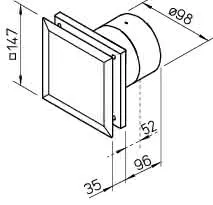 Helios M1/100 N / C Minivent DN100 zweistufig Nachlauf – Bild 2