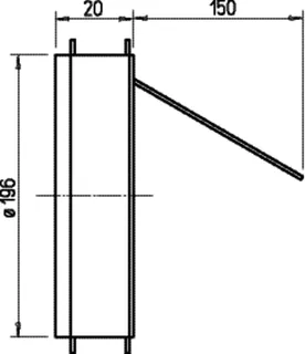 Helios KAK 200 Kaltrauch-Absperrklappe m. Magnetverschl – Bild 2