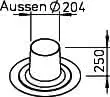 Helios IP-FDP 150, 160, 180 Alu-Dachpf. f. Flachd.z.Dachhaube IP-DH 150,160,180 – Bild 2