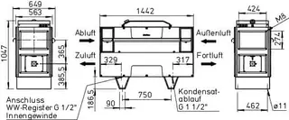 Helios KWL EC 800 S PRO WW KWL-Standg. EC, el. VH, WW-NH AutoByp., Grafikdisp. – Bild 2