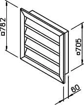 Helios WSG 710 Wetterschutzgitter Aluminium natur eloxiert – Bild 2
