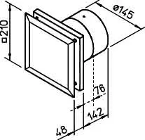 Helios M1/150 N / C Minivent DN150 2-st. Nachlauf codierb./Intervall – Bild 2