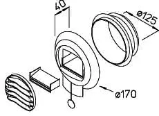Helios AE GB 45/120 Abluftelement 45/120 cbm/h – Bild 2
