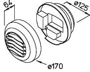 Helios AE GBE 45/120 Abluftelement, el. Zeitstrg 45/120 cbm/h – Bild 2