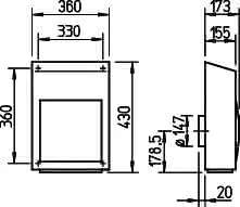 Helios AV 150 Außenwand-Abluftventilator DN 150mm – Bild 2