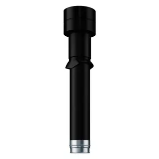 Helios DH 125 S Dachhaube schwarz, DN 125