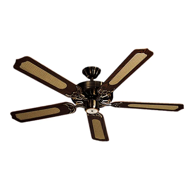 Helios DVAM 130 Deckenventilator antik,messing 5-Blatt-Laufrad, 1300 mm